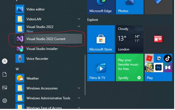 Connect To Visual Studio 2022 Community Edition and Create Your First Project